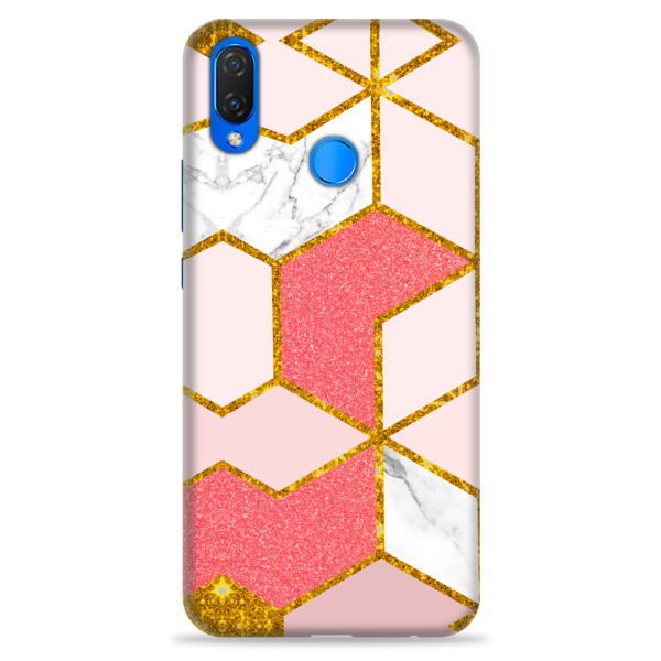 Huawei P Smart Plus+   ( Gold Marble Design )