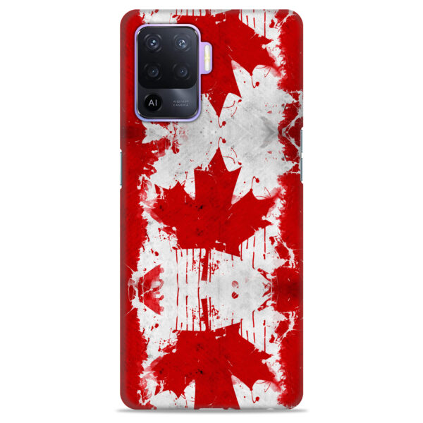 Oppo F19 Pro   ( Canada Flag Design )