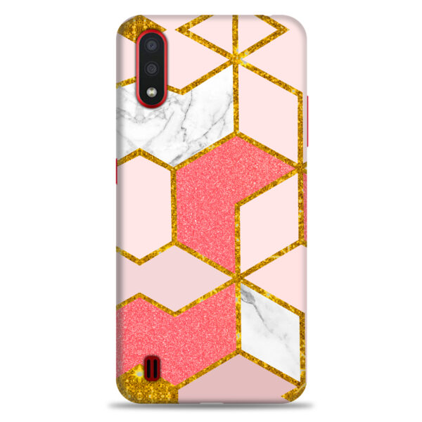 Samsung A01    ( Gold Marble Design )