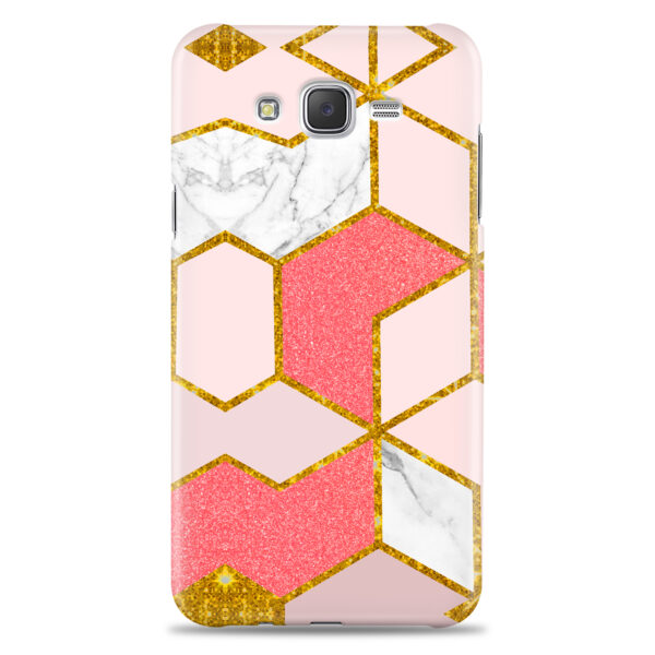 Samsung J7 / J7 nxt / J7 2015    ( Gold Marble Design )