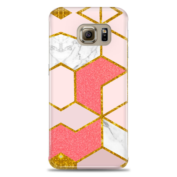 Samsung S6 Edge  ( Gold Marble Design )