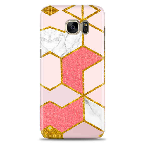 Samsung S7  ( Gold Marble Design )