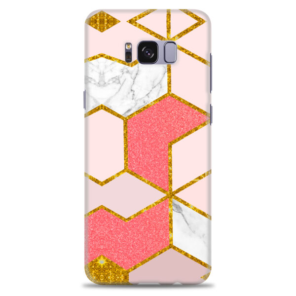 Samsung S8 Plus  ( Gold Marble Design )