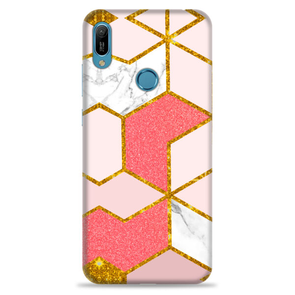 Huawei Y6s   ( Gold Marble Design )